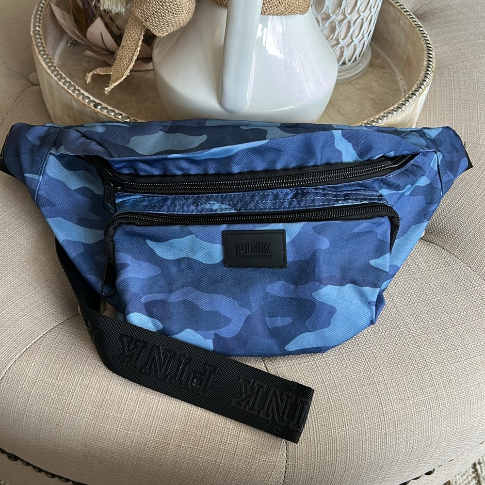 Victoria's Secret Blue Camo Belt Bag
